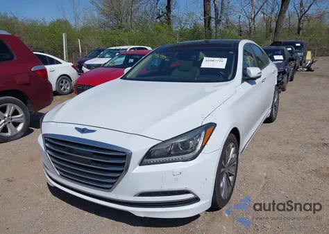 2015 Hyundai Genesis 3.8 из США, поврежденный, VIN KMHGN4JE7FU029283